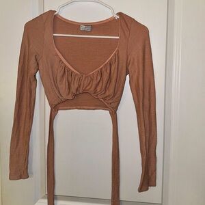 Urban Outfitters pink crop top